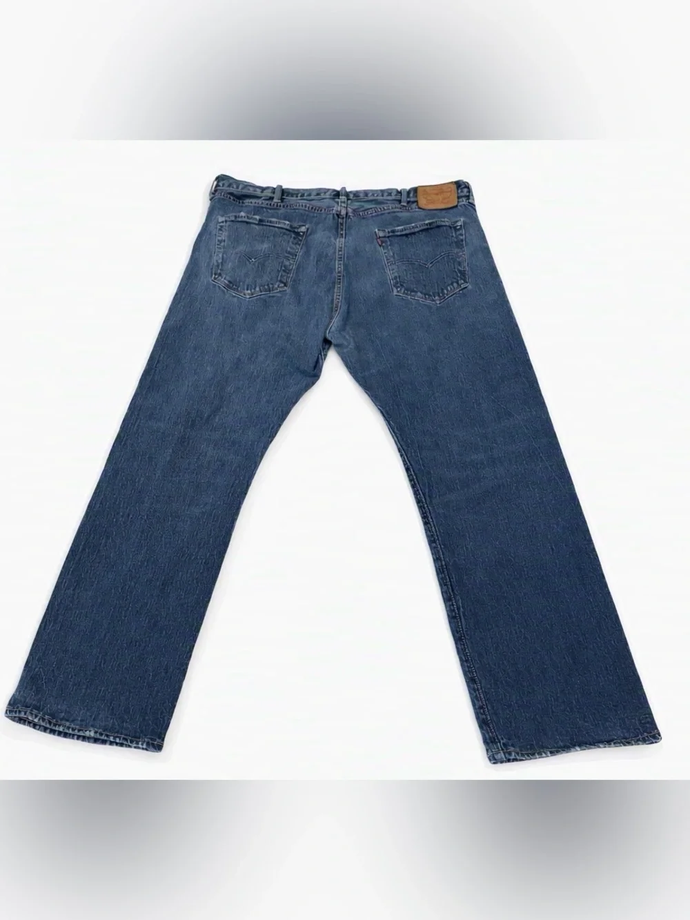 Levi's 501 Jeans Men 40x30 Blue Straight Leg Button Fly Red Tab Denim